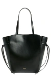Mulberry Clovelly Calfskin Leather Tote In Black