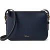 Mulberry Clovelly Leather Crossbody Bag In Blue