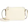 Mulberry Clovelly Leather Crossbody Bag In Eggshell