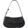 Mulberry Clovelly Leather Shoulder Bag In Black