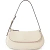 Mulberry Clovelly Leather Shoulder Bag In Eggshell