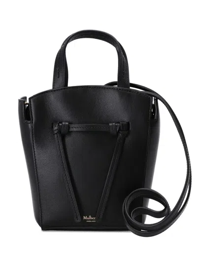 Mulberry Clovelly Leather Tote Bag In Black