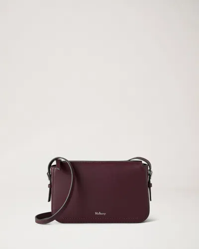 MULBERRY CLOVELLY POUCH BLACK CHERRY