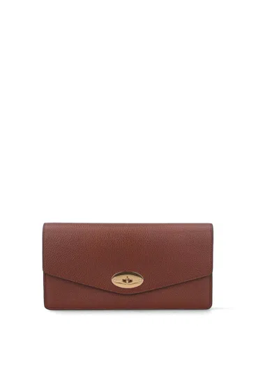 Mulberry Clutch With Chain In Brown