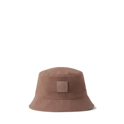 Mulberry Colour Block Bucket Hat - Teak-cream In Brown