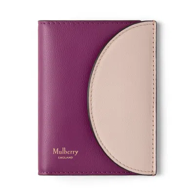 Mulberry Compact Bifold Card Wallet Blsm Pnk-orchid Blm