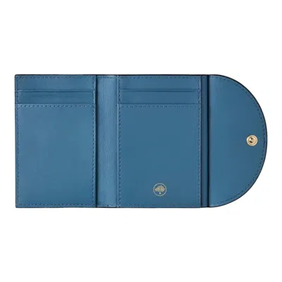 Mulberry Compact Bifold Card Wallet Brighton Blue & Night Sky Micro Classic Grain