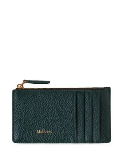 Mulberry Continental Card Holder In Green