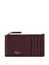 Mulberry Continental Zipped Long Card Holder In Burgundy