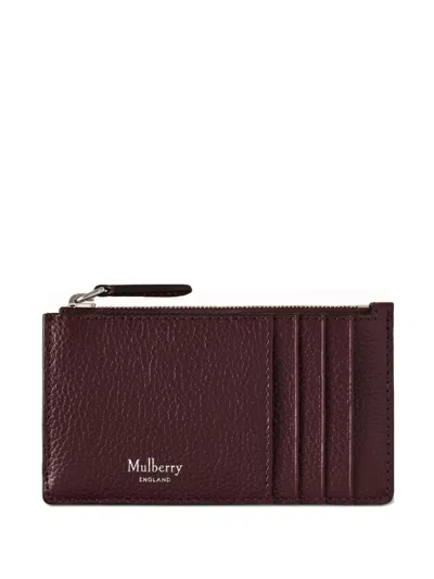 Mulberry Continental Cardholder In Red
