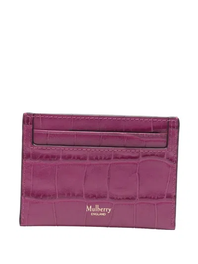 Mulberry Continental Credit Card Slip In Purple