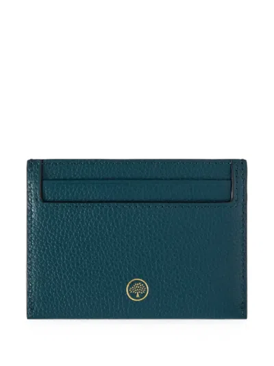 Mulberry Continental Leather Card Holder In Blue