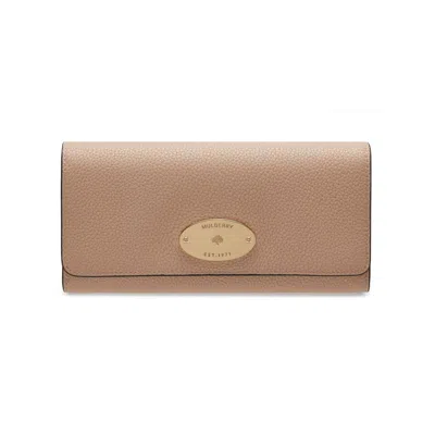 Mulberry Continental Plaque Wallet In Brown