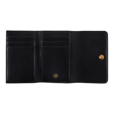 Mulberry Continental Trifold Black Small Classic Grain