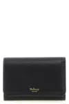 Mulberry Textured Trifold Continental Wallet With Gold-tone Hardware In Black