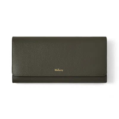 Mulberry Continental Wallet Juniper Green