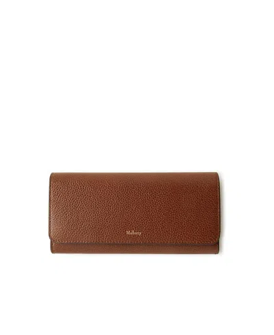 Mulberry Continental Wallet In Brown