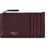 Mulberry Continental Zipped Long Card Holder In Burgundy