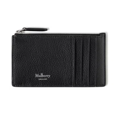 Mulberry Continental Zipped Long Card Holder In Black