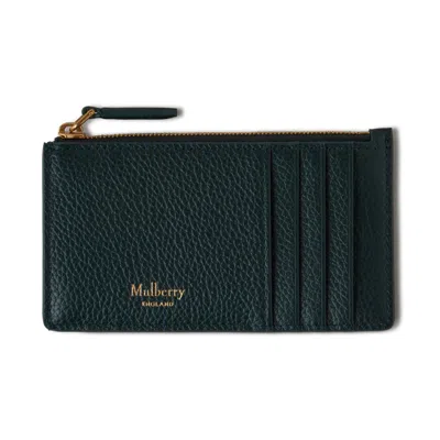 Mulberry Continental Zipped Long Card Holder In  Green