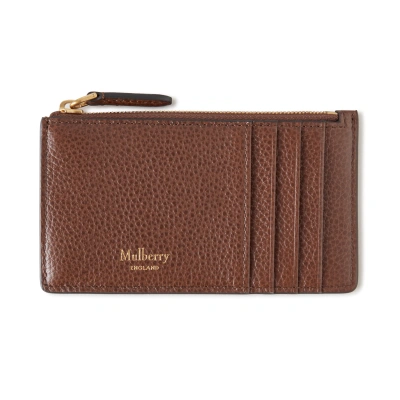 Mulberry Continental Zipped Long Card Holder In Black