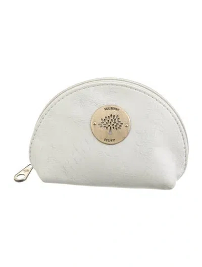 Pre-owned Mulberry Cosmetic Bag In Gray