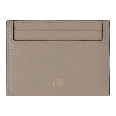Mulberry Credit Card Slip Cashmere Taupe Small Classic Grain