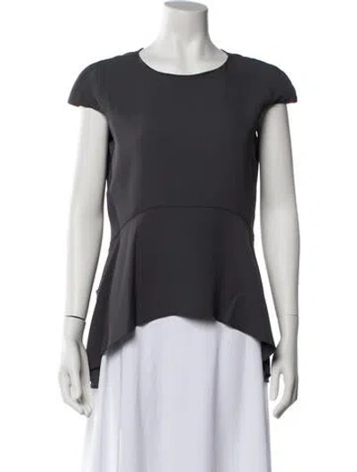 Pre-owned Mulberry Crew Neck Short Sleeve T-shirt In Gray