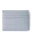 Mulberry Croc-effect Zipped Card Holder In Blue