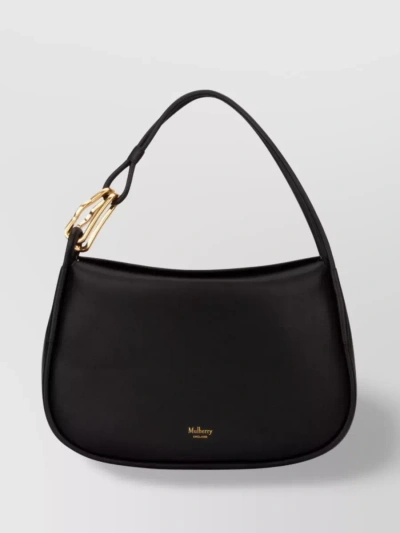 Mulberry Curved Contour With Gold Hardware In Black
