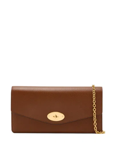 Mulberry Darley Chain-strap Clutch Bag In Brown