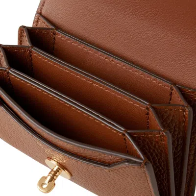 Mulberry Darley Concertina Wallet Oak Two-tone Small Classic Grain