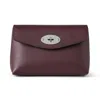 Mulberry Darley Cosmetic Pouch Black Cherry In Burgundy