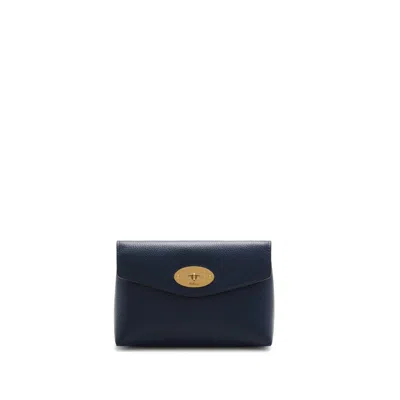 Mulberry Darley Cosmetic Pouch In Bright Navy