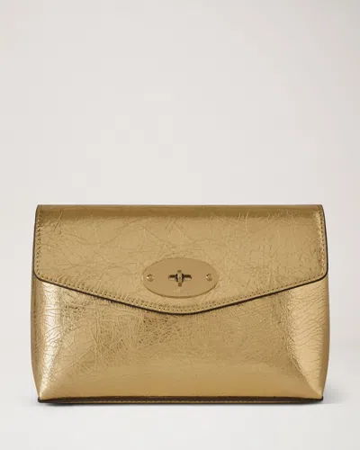 Mulberry Darley Cosmetic Pouch In Gold