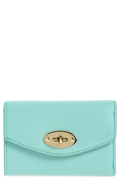 Mulberry Darley Folded Leather Wallet In Blue