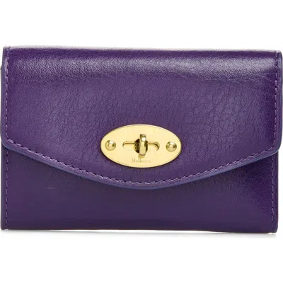 Mulberry Darley Folded Leather Wallet In Purple