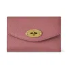 Mulberry Darley Folded Multi-card Wallet In Pink Scrumpy Small Classic Grain