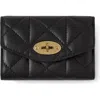 Mulberry Darley Folded Multi-card Wallet In Black