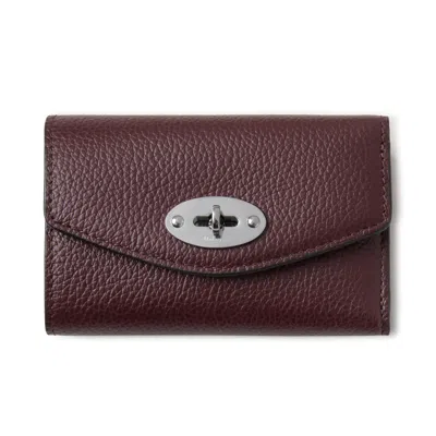 Mulberry Darley Folded Multi-card Wallet Black Cherry In Brown