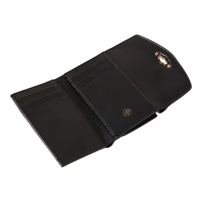 Mulberry Darley Folded Multi-card Wallet Black Small Classic Grain