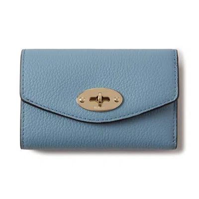 Mulberry Darley Folded Multi-card Wallet In Brighton Blue