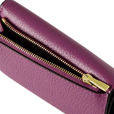 Mulberry Darley Folded Multi-card Wallet Orchid Bloom Small Classic Grain