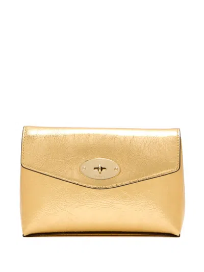 Mulberry Darley Gold Twist Lock Clutch