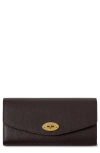 Mulberry Darley Leather Wallet In Gold