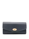 Mulberry Darley Leather Wallet In Blue