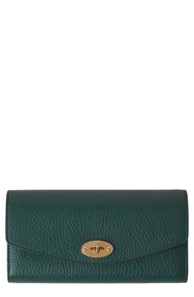 Mulberry Darley Leather Wallet In Green