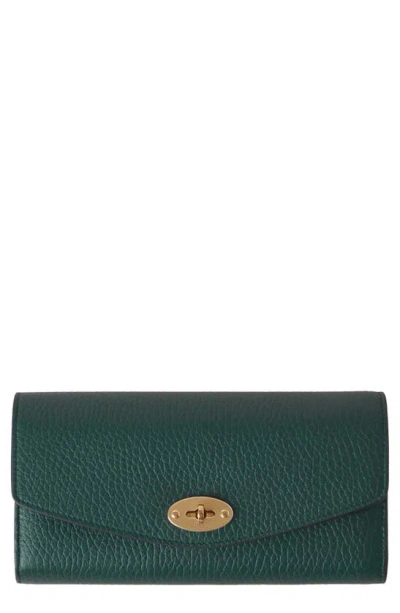 Mulberry Darley Leather Wallet In  Green