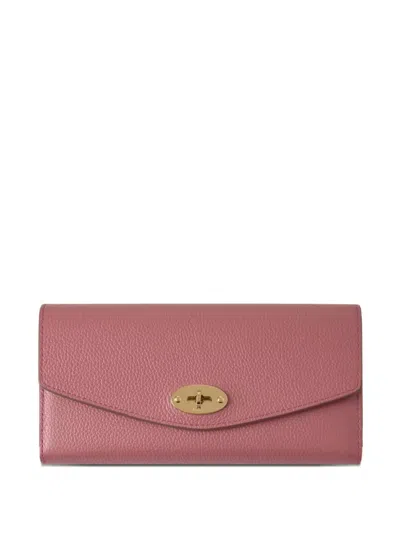 Mulberry Darley Leather Wallet In Pink