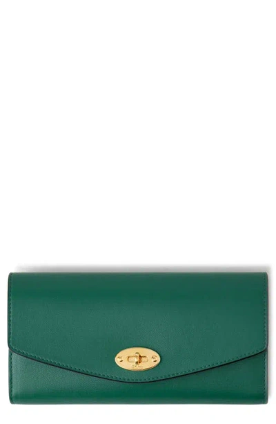 Mulberry Darley Microclassic Leather Wallet In Green